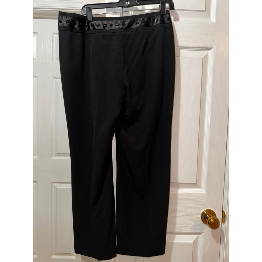 White House Black Market Women's Black Dress Pants Size 8 Embellished - Picture 6 of 7